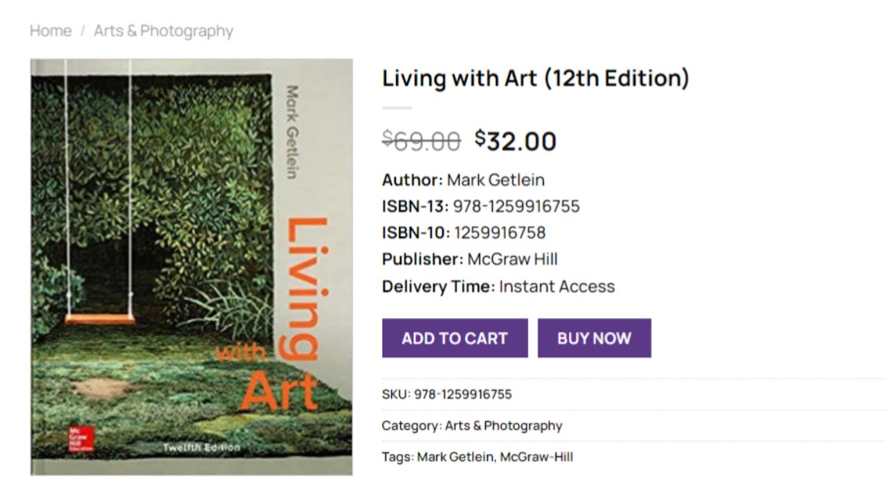 Connect Online Access For Living With Art 12th Edition