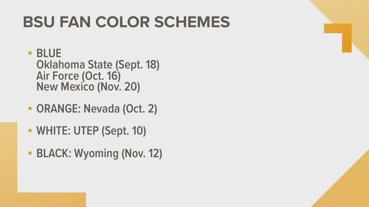 Boise State releases color schemes for Bronco football fans YouTube