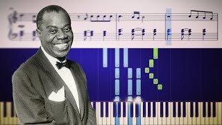 Louis Armstrong - What A Wonderful World - Piano Tutorial