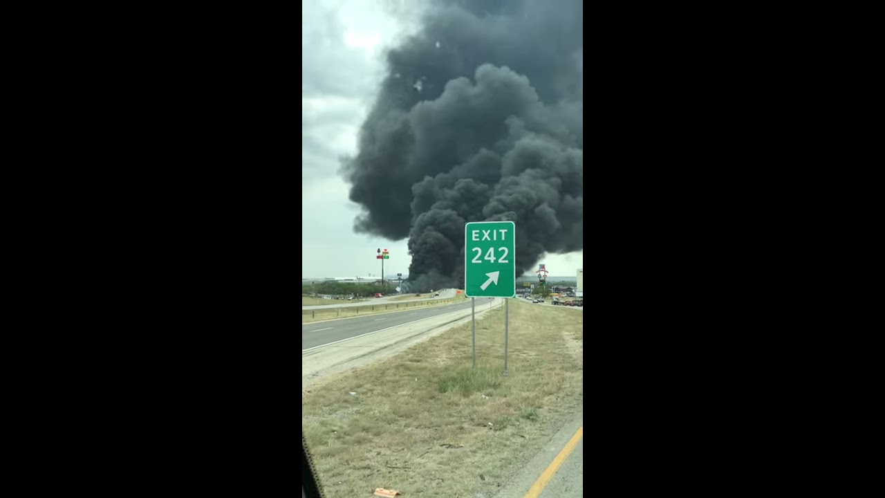 Tanker Fire Creates Huge Plume Of Smoke ViralHog