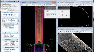 Descartes SS4 - Point Clouds - Create tunnel profile with Section Wizard