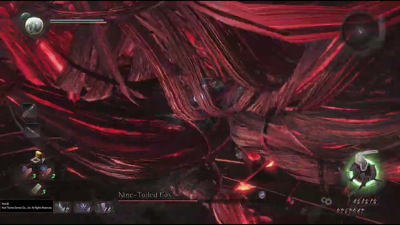 Nioh Vs Nine Tailed Fox Boss fight DLC Last boss