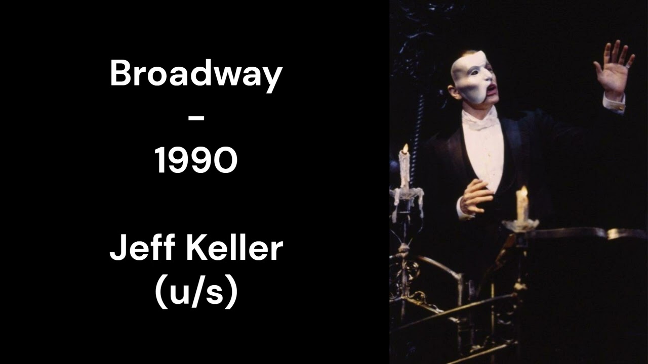 Jeff Keller as The Phantom - Broadway - 1990