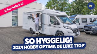 Hyggelig 2024 Hobby Optima De Luxe T70 F Reisemobil Test & Kaufberatung - Camperland Bong