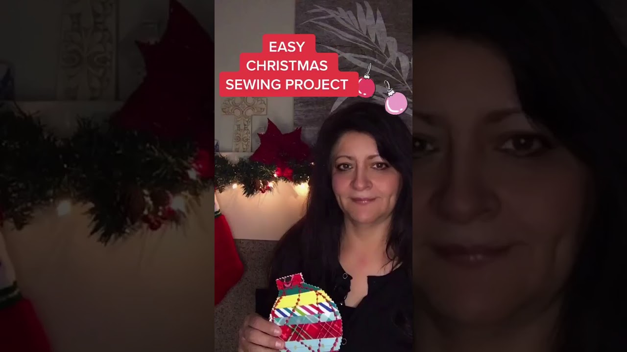 Quilted Christmas Ornament Coaster