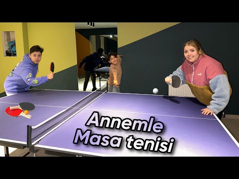 ANNEMLE MASA TENİSİ OYNADIK CHALLENGE !! ÖDÜLLÜ