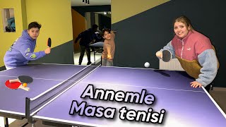 ANNEMLE MASA TENİSİ OYNADIK CHALLENGE !! ÖDÜLLÜ