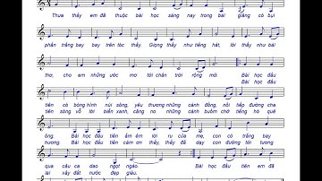 BÀI HỌC ĐẦU TIÊN (Hát mẫu): Chủ đề 3 - SGK Âm nhạc 7 Cánh diều. Ca sĩ :Trịnh Huyền Trang