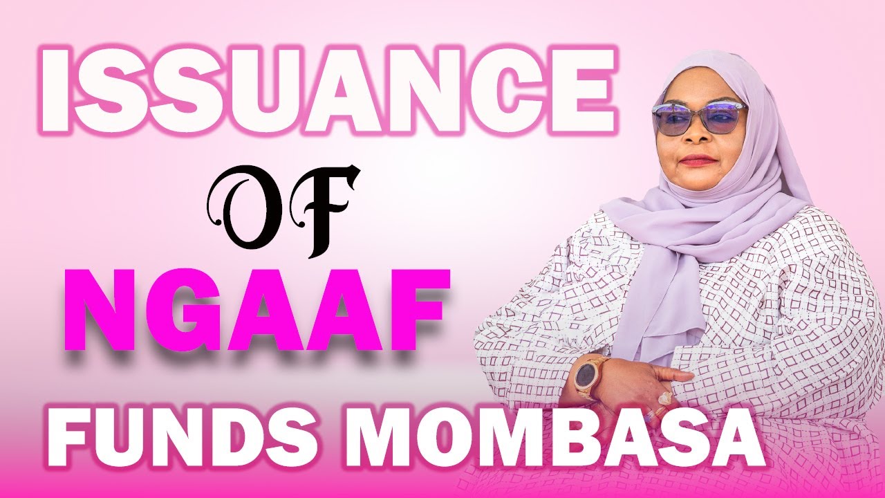 LIVE: Issuance of NGAAF Funds at Tononoka grounds, Mombasa.
