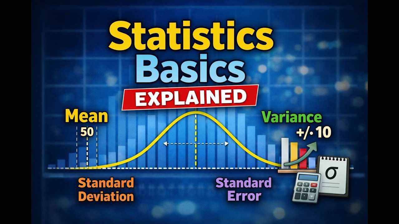 Understanding Mean, Variance, Standard Deviation and Standard Error ...