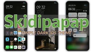 Simple Dark Ios Style Hyperos And Miui Theme - Skidipapap