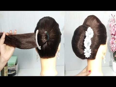 big-french-bun-hairstyle-with-new-trick-||-hairstyle-2019-||-new-hairstyle-||-hairstyles