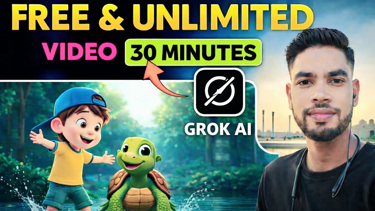 FREE में 30 मिनट की LONG VIDEO कैसे बनाए? 😱 | Grok AI Tutorial