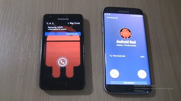 Double Android red Incoming call  Samsung Galaxy S7 edge+Samsung Galaxy s2 CyanogenMod
