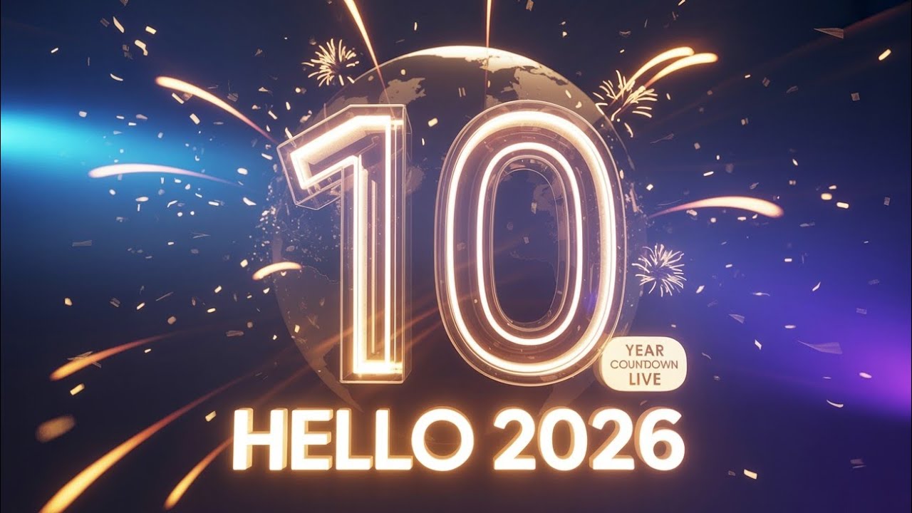 Happy New Year 2026 🎉 | 10 Second Countdown with Wishes | New Year Countdown 2026 