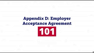 Famous Appendix D: Employer Acceptance Agreement Wealth