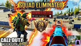 SQUAD ELIMINATED! 24 KILLS SOLO DOMINATION 🔥😈| COD Mobile | Battle Royale
