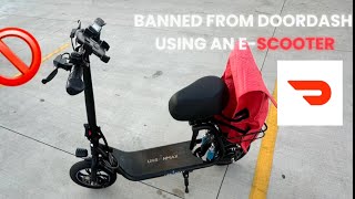 feb.1: i got banned from doordash using a e-scooter