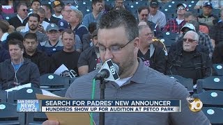 Padres host open tryouts for public address announcer job