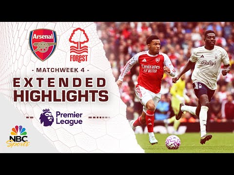 Arsenal v. Nottingham Forest | PREMIER LEAGUE HIGHLIGHTS | 9/13/2025 | NBC Sports