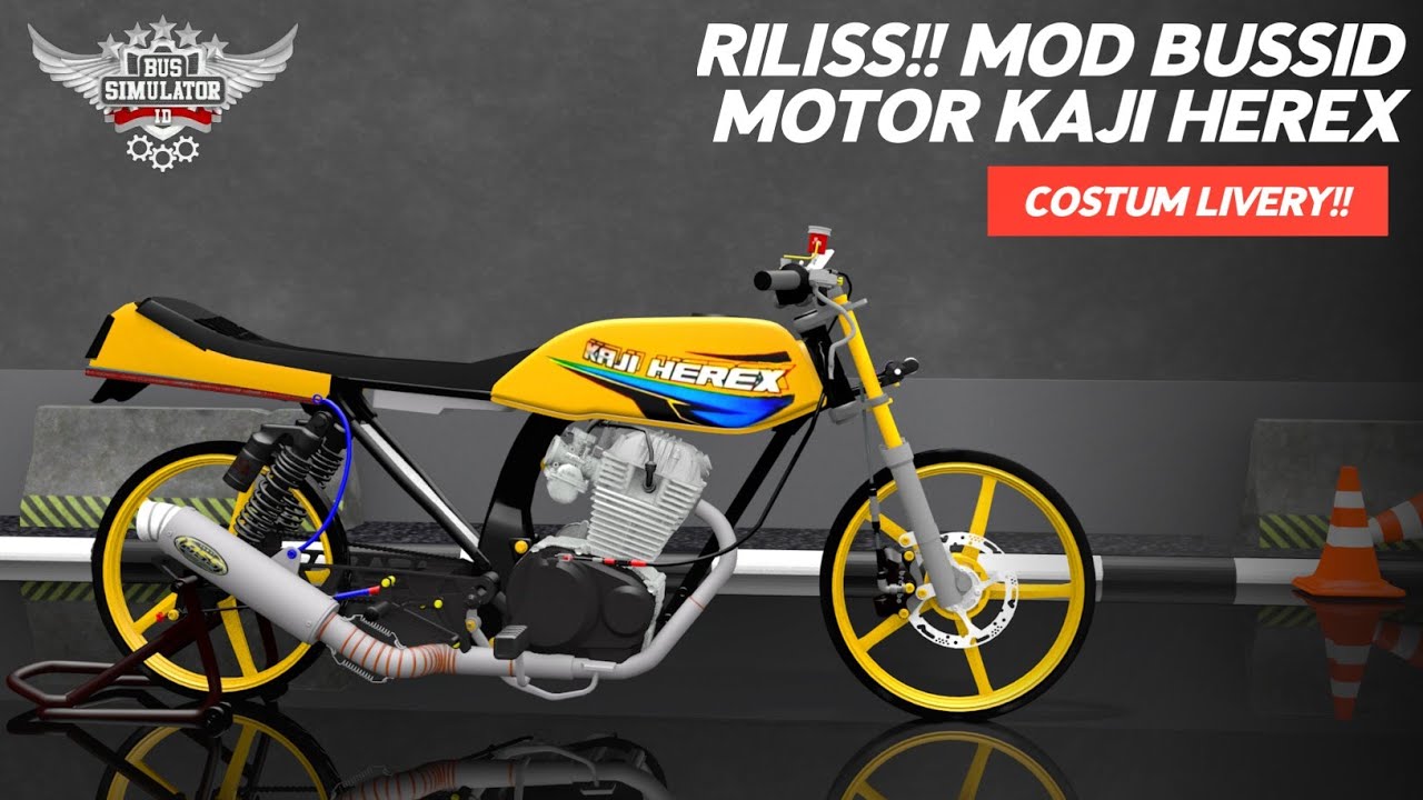 Rilisss!! Mod bussid motor kaji herex terbaru
