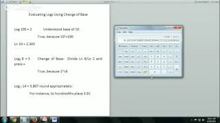 Change of Base on Computer's Calculator