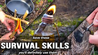 I survived in the forest thanks to these SURVIVAL SKILLS