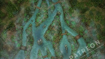 Delta Animated Map Pack for D&D and other TTRPGs by Angela Maps