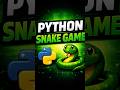 Mini Snake Game in Python 🐍 | Turtle Graphics Keyboard Control #coding #programming #python #learn