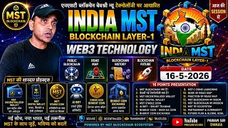 INDIA MST BLOCKCHAIN LAYER-1🚀 | WEB3 TECHNOLOGY | Public Blockchain | Road Map | Blockchain Future |