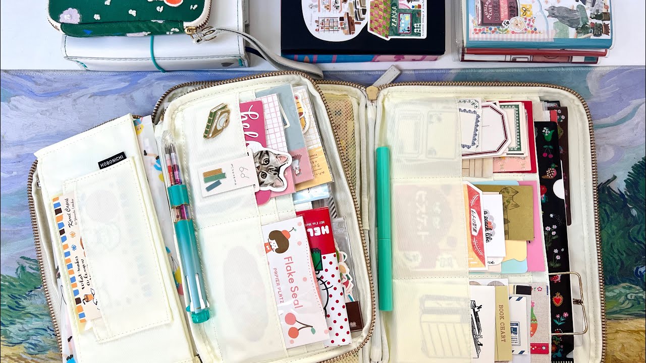 A look in my altered Hobonichi Drawer Pouches.