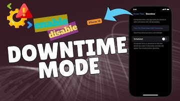 How to Enable/Disable Downtime Mode on iPhone 16