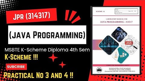 Java Programming Practical no 3 and 4 MSBTE K-Scheme diploma 4th sem #viralvideo #dmcomputer#ytvideo