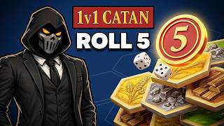 1v1 CATAN - JUST ROLL 5!!! (Insane Game) screenshot 2