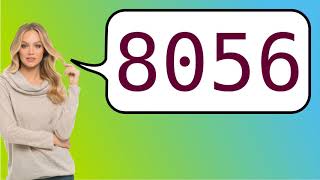 How to say '8056' in French