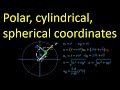 Polar cylindrical and spherical co ordinates Tutorial 4