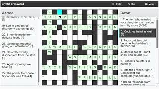 Can this cryptic crossword be solved in 2 minutes