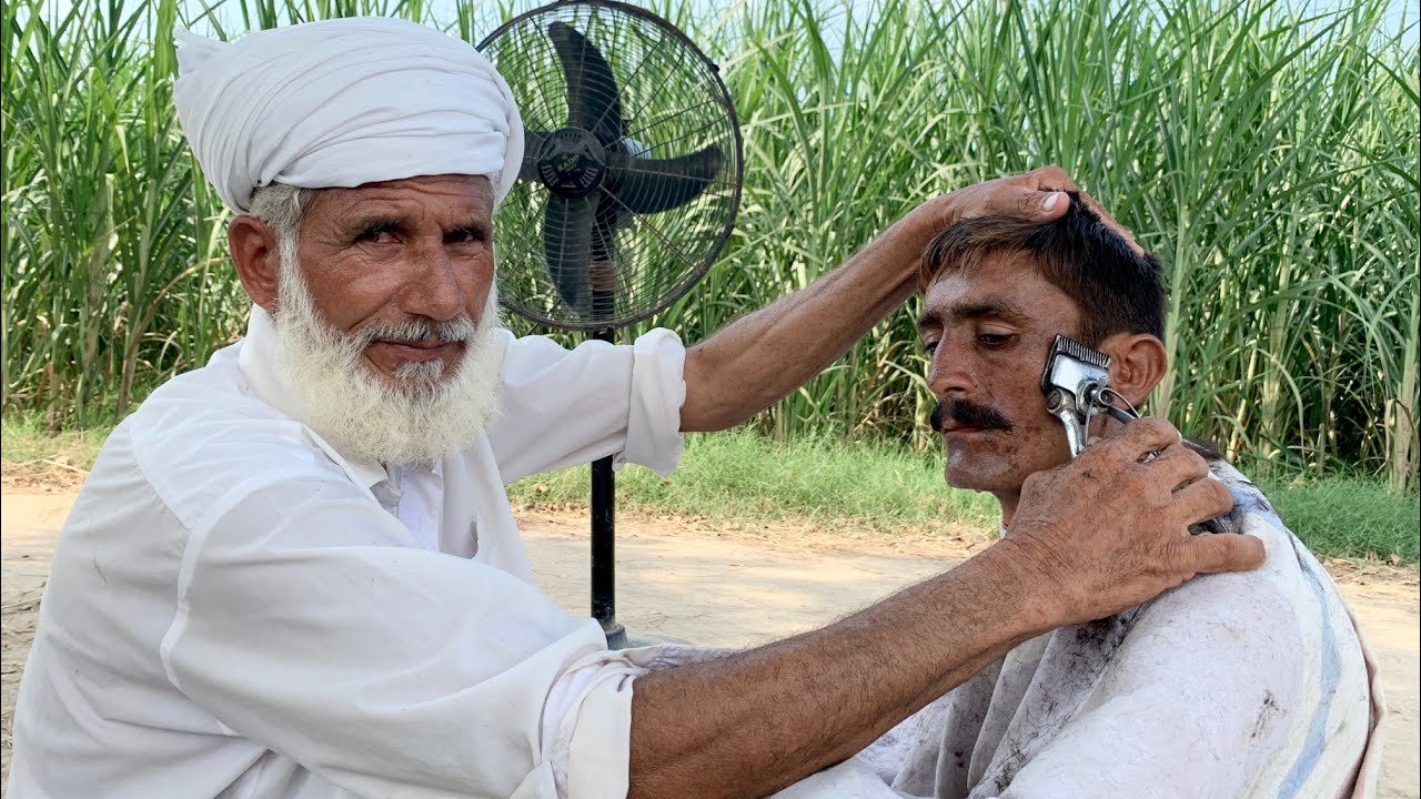 ASMR Fast Hair cutting With Old ZAZA Machine But Barber Old[ASMR ABi