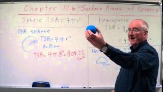 Geometry Chapter 12.6 - Surface Areas of Spheres - Sample Problems