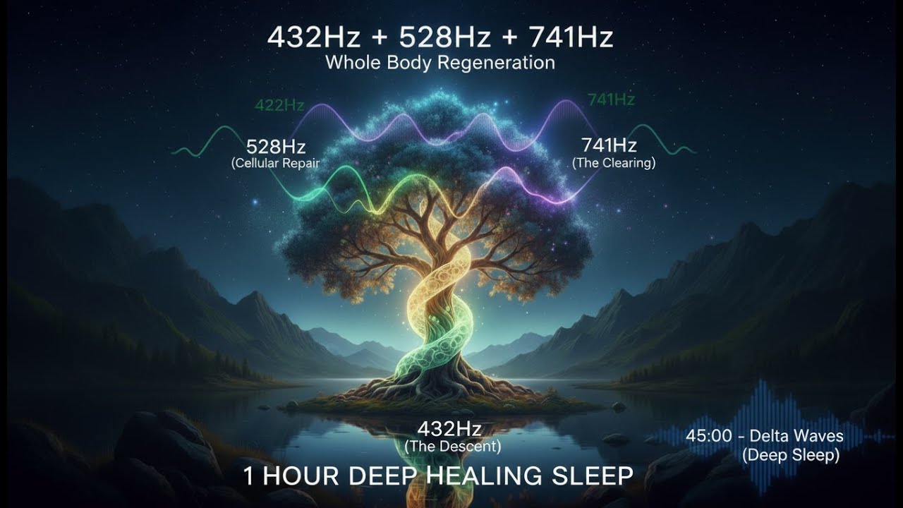 Healing Vol.1 - 432Hz + 528Hz + 741Hz | Whole Body Regeneration