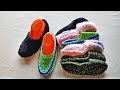 Женские тапочки МОКАСИНЫ. Мастер-класс по вязанию спицами.