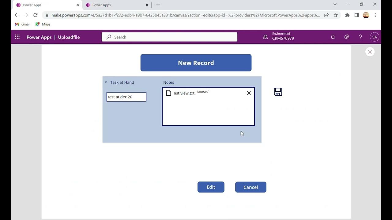 Upload files to Dataverse from Power Apps Patch files File Column