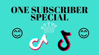 One Subscriber Special(Thank You)