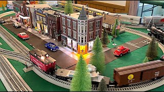 Folding Table Layout Simple Lionel Model Train O Gauge Scale