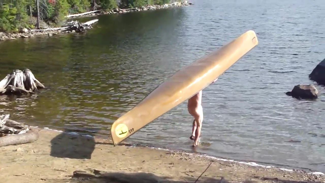 Staffer from the Bachelor Scandal portaging a canoe naked YouTube
