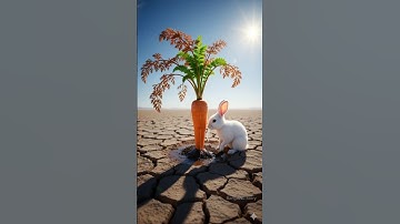 Rabbit saved the drying carrot tree by watering it.” 😭#ai #tree #water #animals #rabbit #army #help