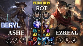 DWG BeryL Ashe vs Ezreal Bot - KR Patch 10.19