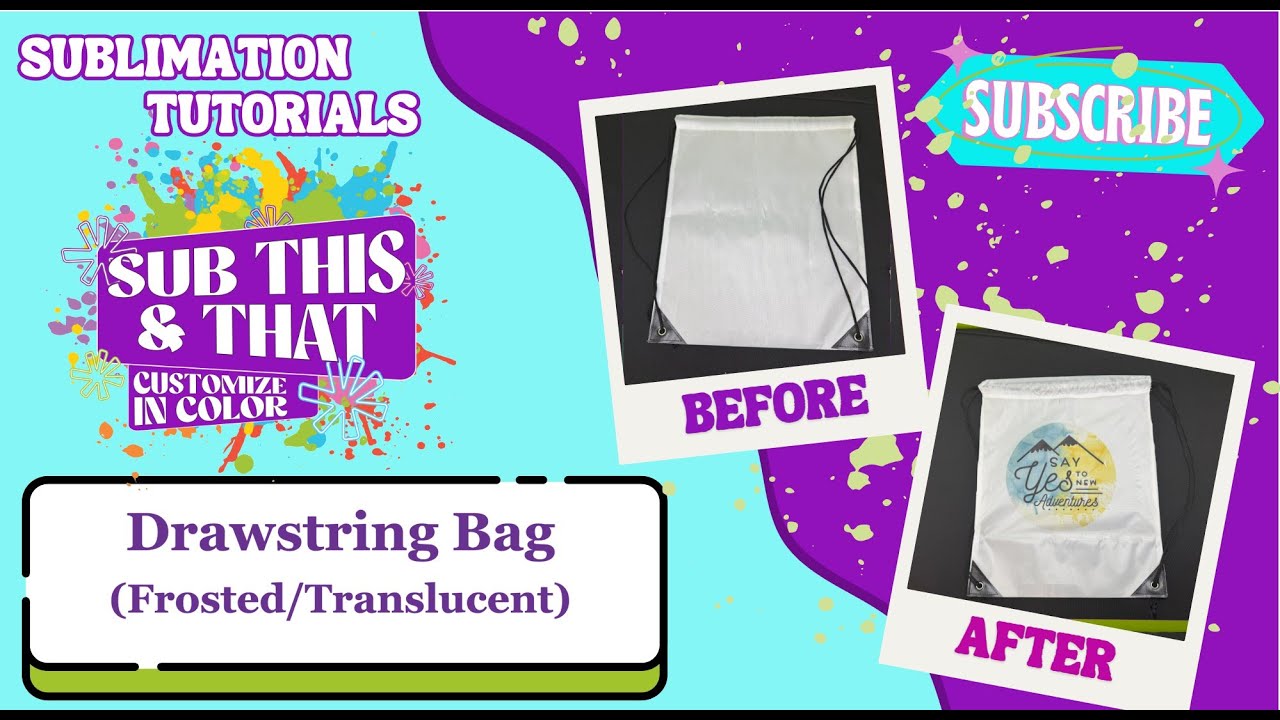 Sublimation Drawstring Bag (Frosted/Translucent)