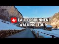 Lauterbrunnen Switzerland's most beautyful Village 4K Walk 🇨🇭