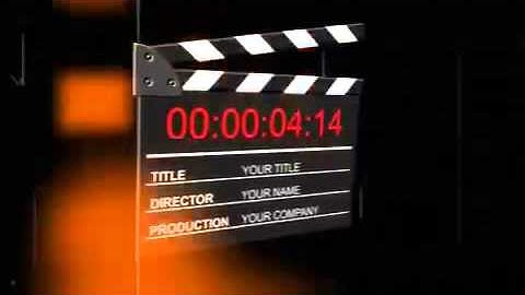Clapper Countdown Leader After Effects template